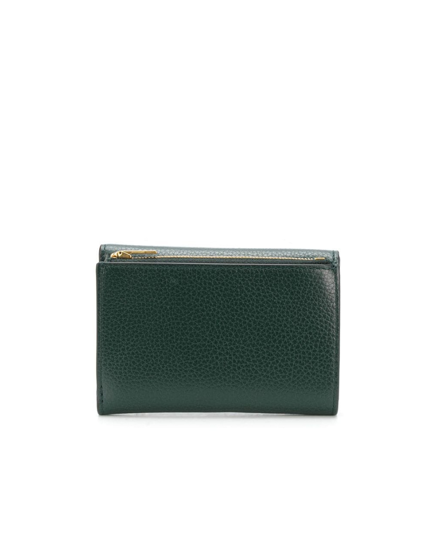 Shop Mulberry Envelope Logo Wallet In Green