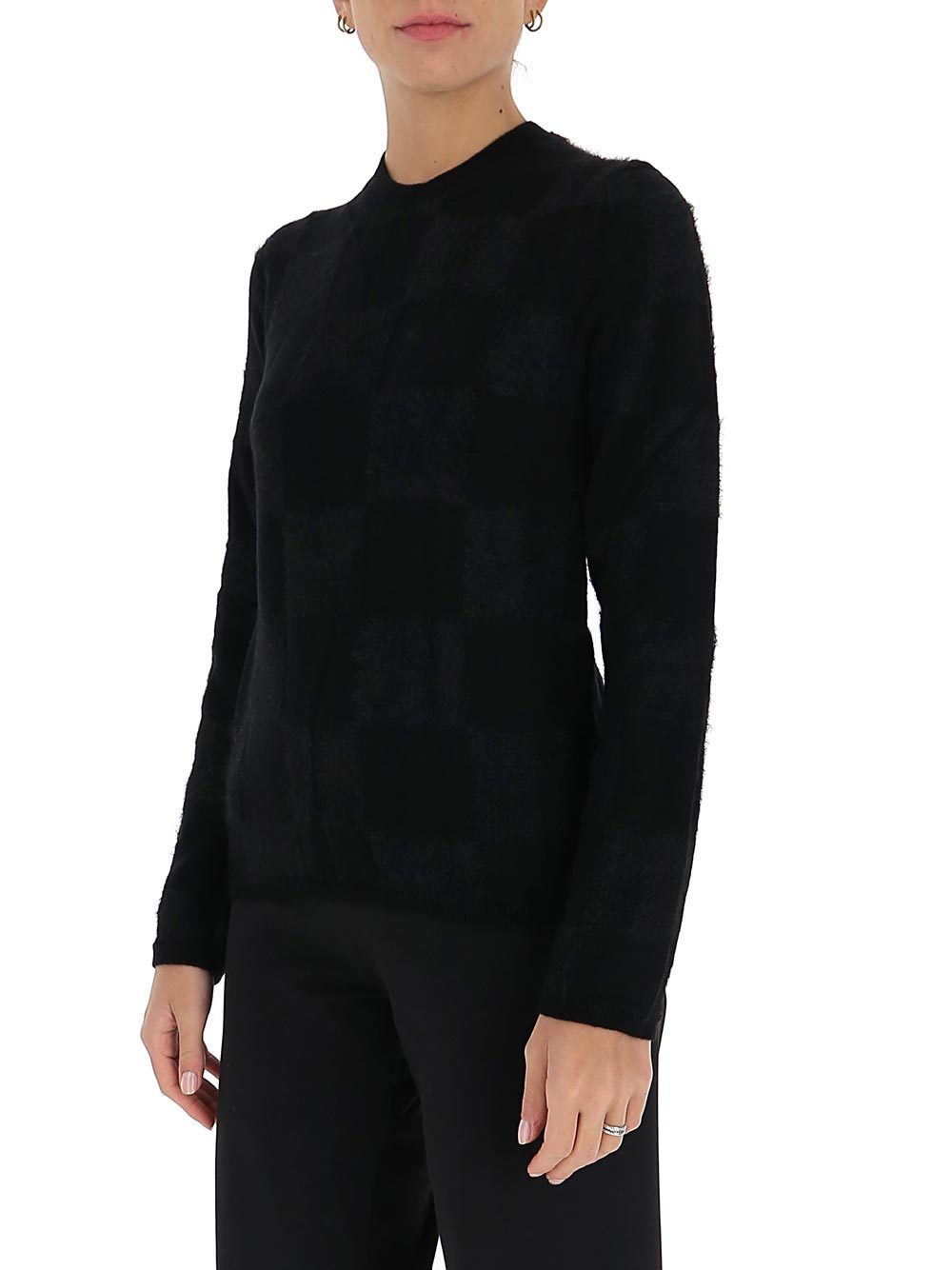 COMME DES GARÇONS TEXTURED SQUARE KNIT JUMPER 