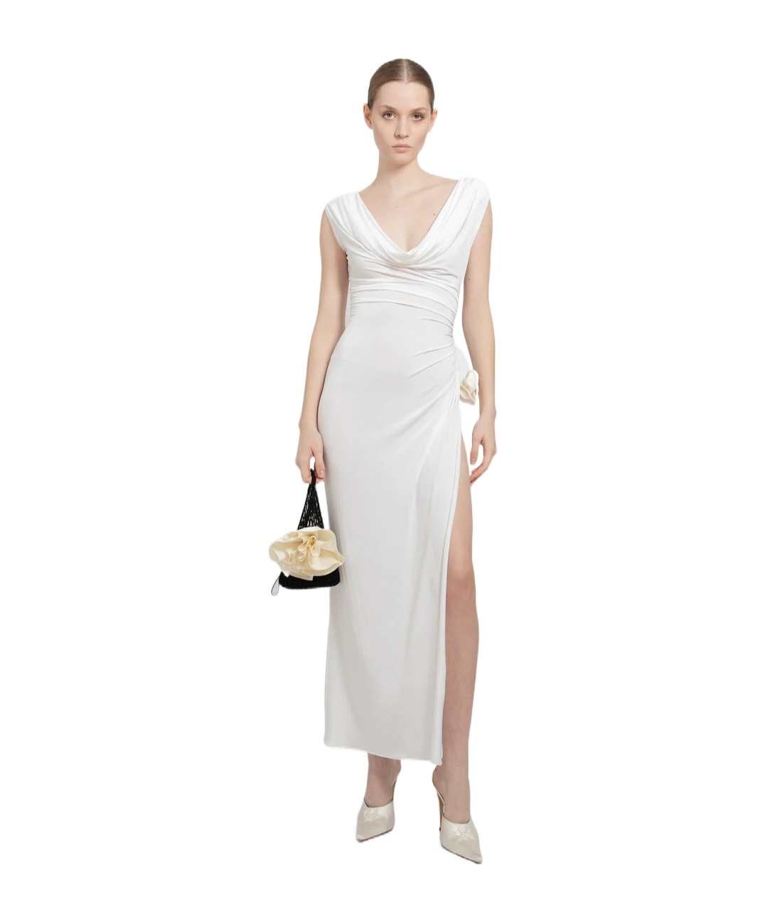 Magda Butrym Sleeveless Dress In White