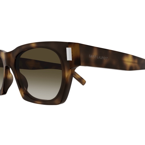 Saint Laurent 402 Rectangle-frame Sunglasses In Black