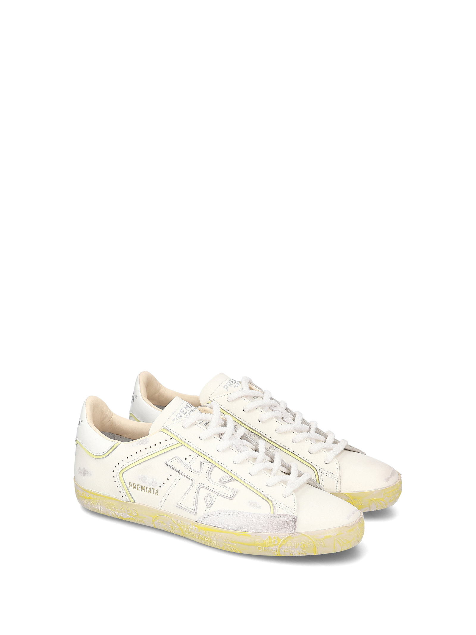 Premiata Hit The Color Low-top Casual Shoes In White