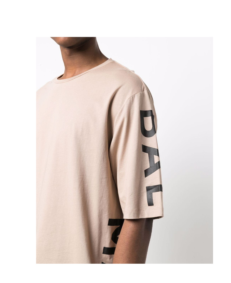 BALMAIN LOGO-PRINT SLEEVE T-SHIRT 
