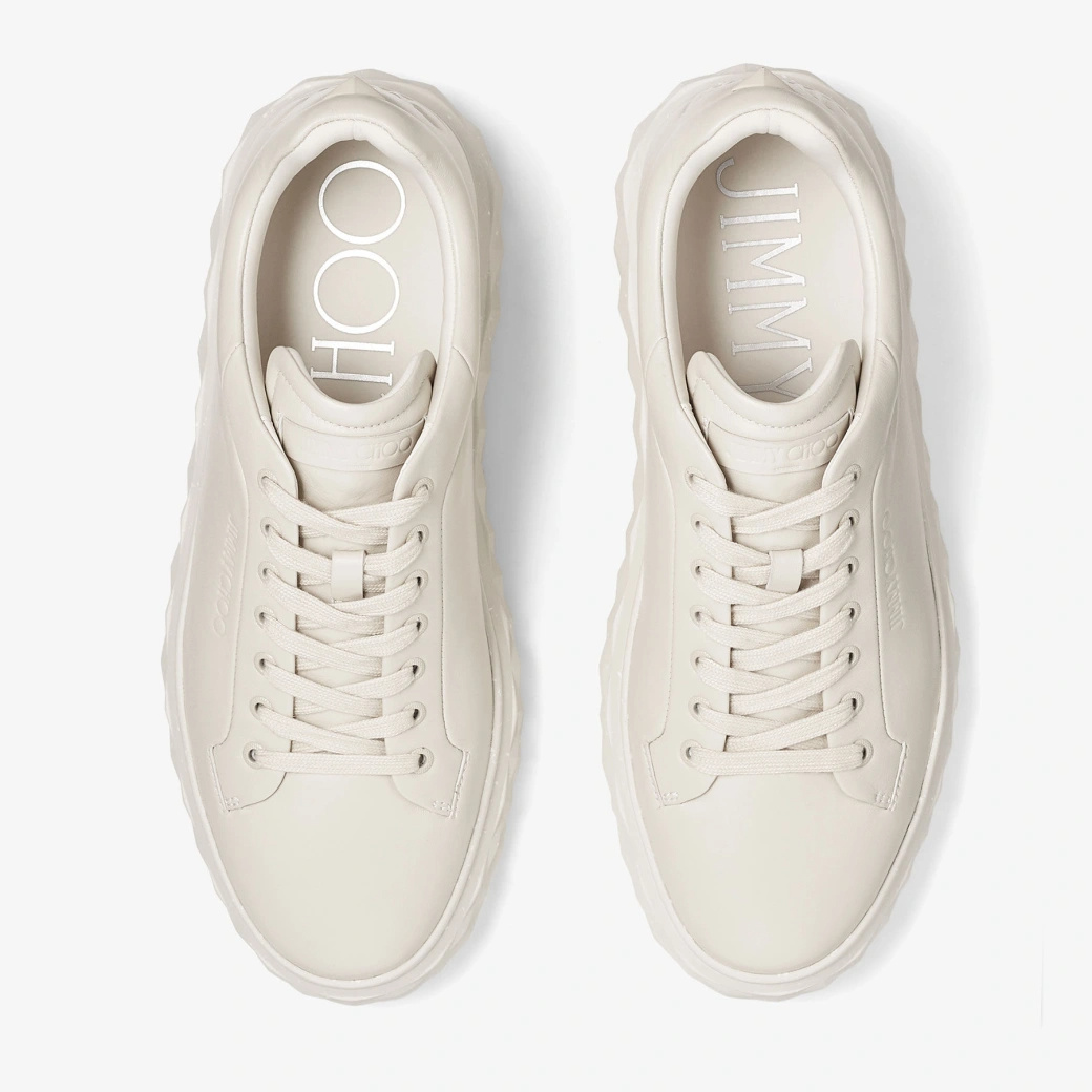 Jimmy Choo Round Toe Low-top Casual Shoes In White