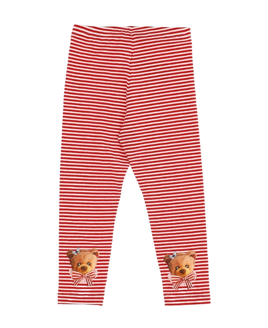 Monnalisa Plain Leggings In Red