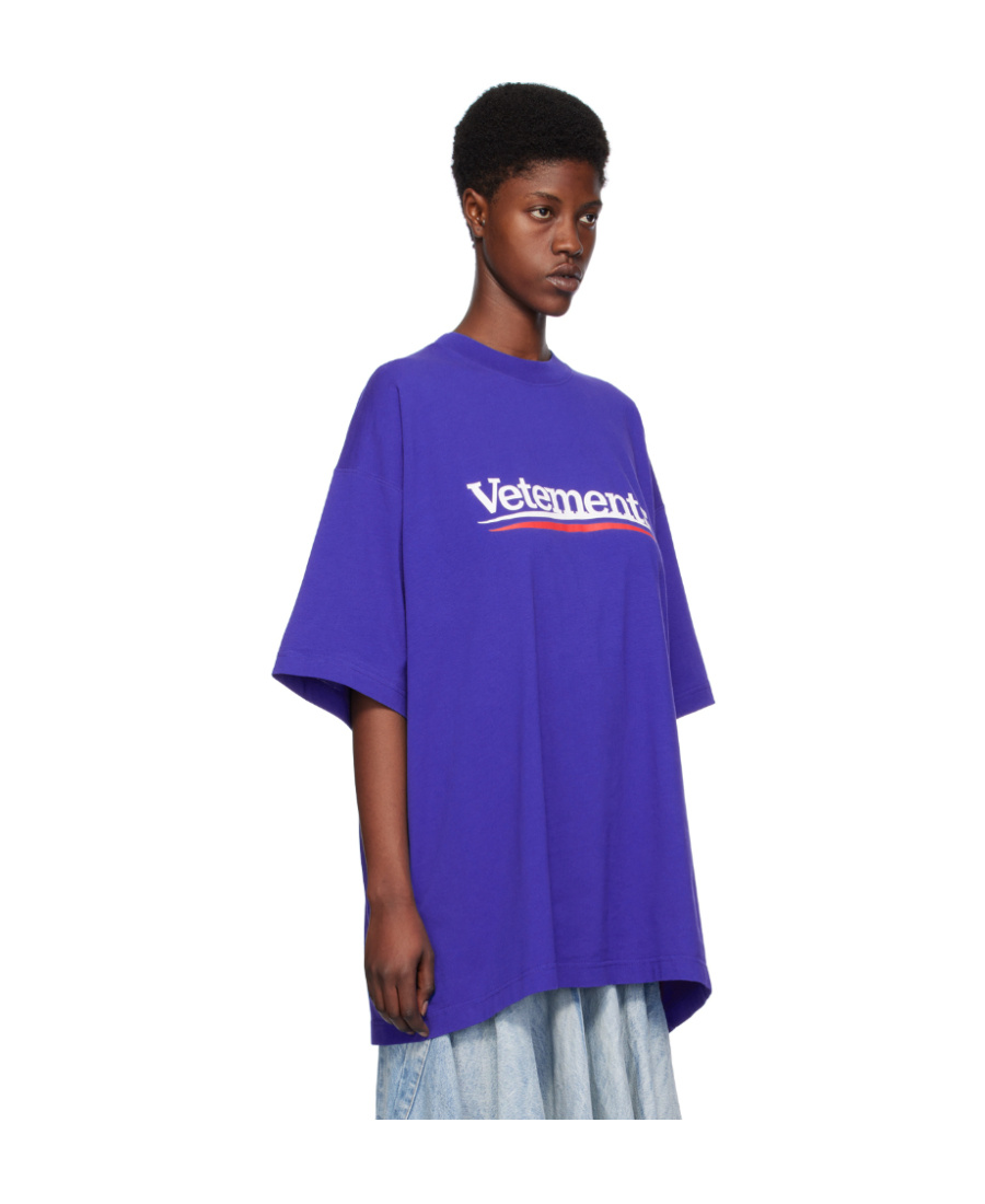 Vetements Blue Campaign T-shirt In Blue