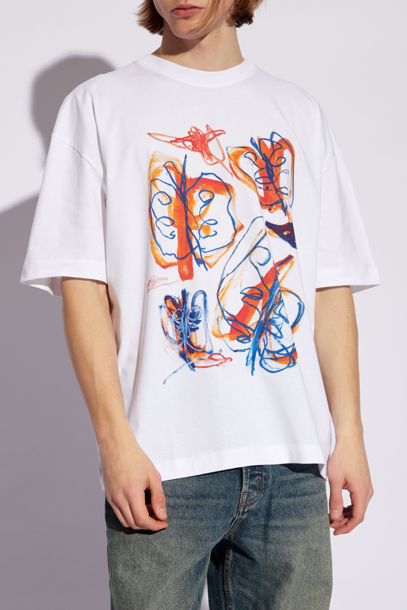 Etudes Studio X Julian Farade Abstract-print T-shirt In White