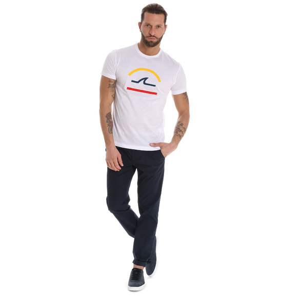 Shop Paul & Shark Short-sleeved T-shirt In White