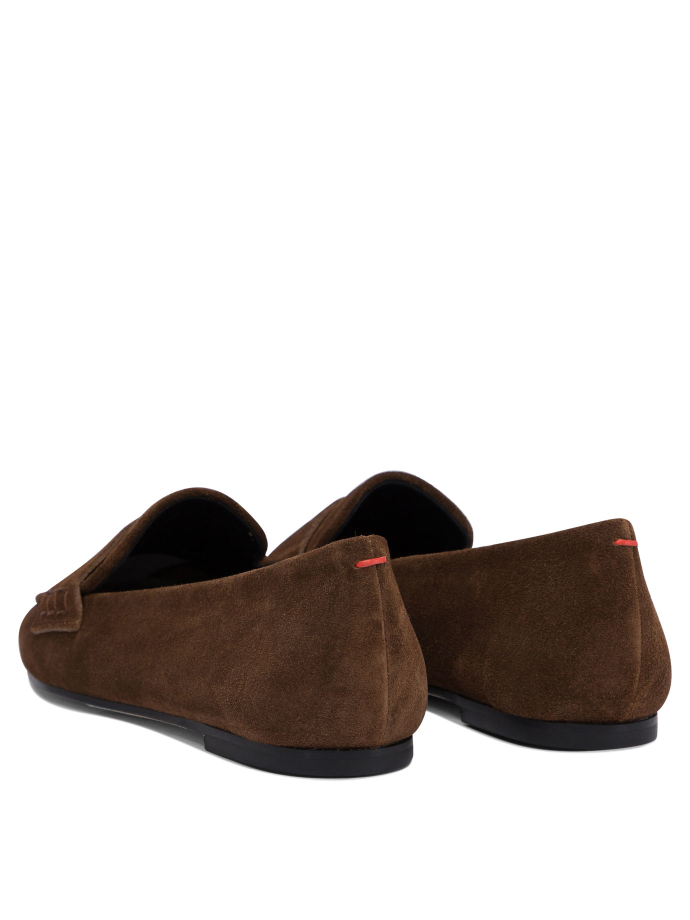 Aeyde Round Head Loafer Shoes In Brown
