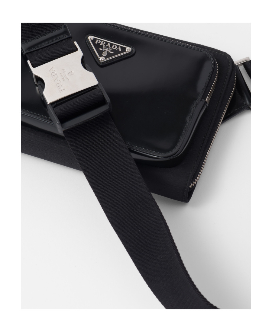 Prada Re-nylon Shoulder Bag In Black