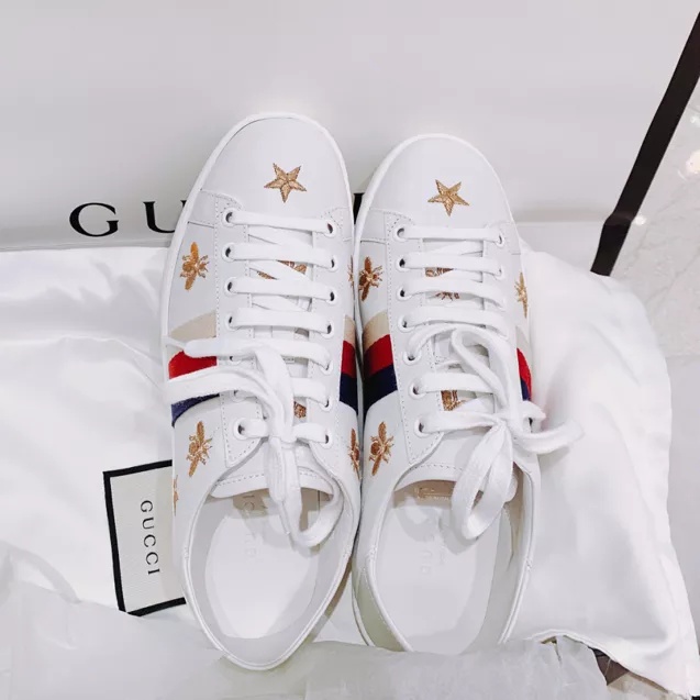 GUCCI ACE SNEAKER WITH BEES AND STARS