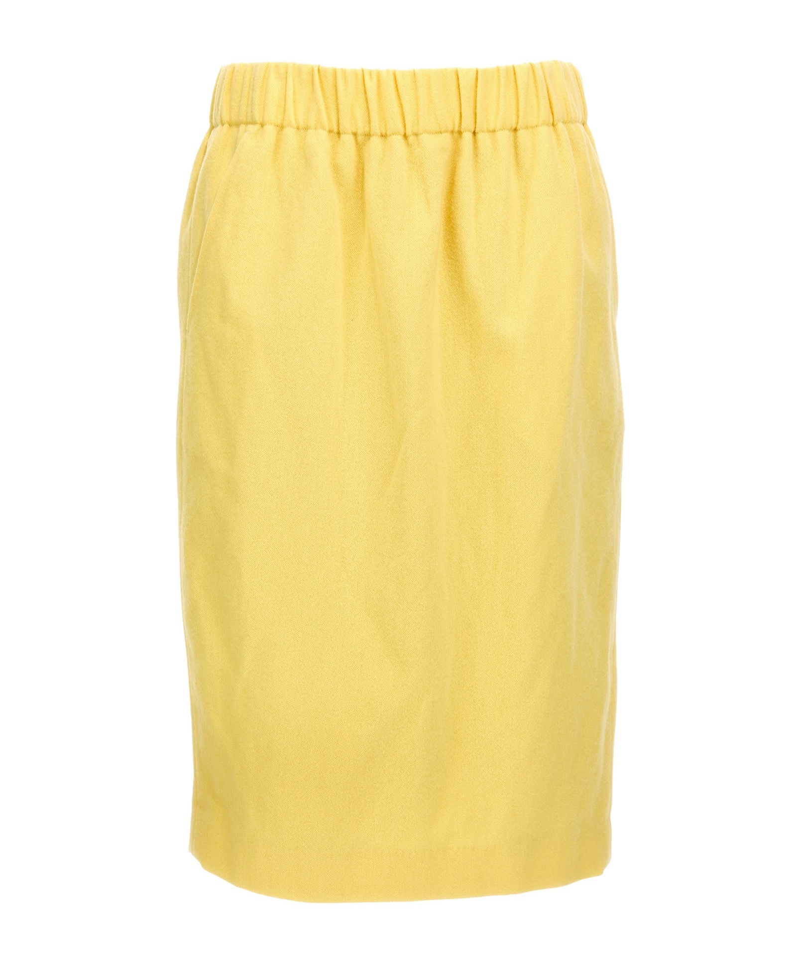 Dries Van Noten 'safya' Skirt With Back Slit And Side Pockets In Yellow