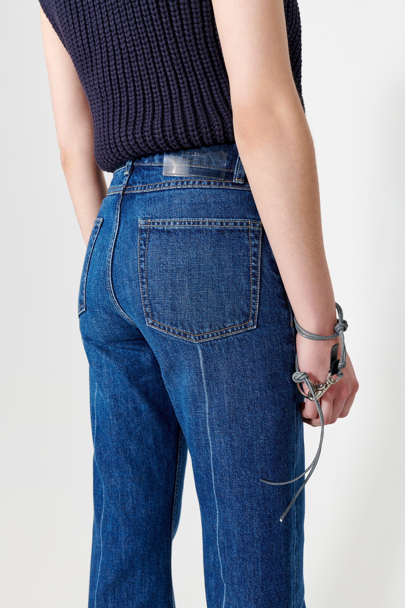 Our Legacy Crease-detail Bootcut Jeans In Blue