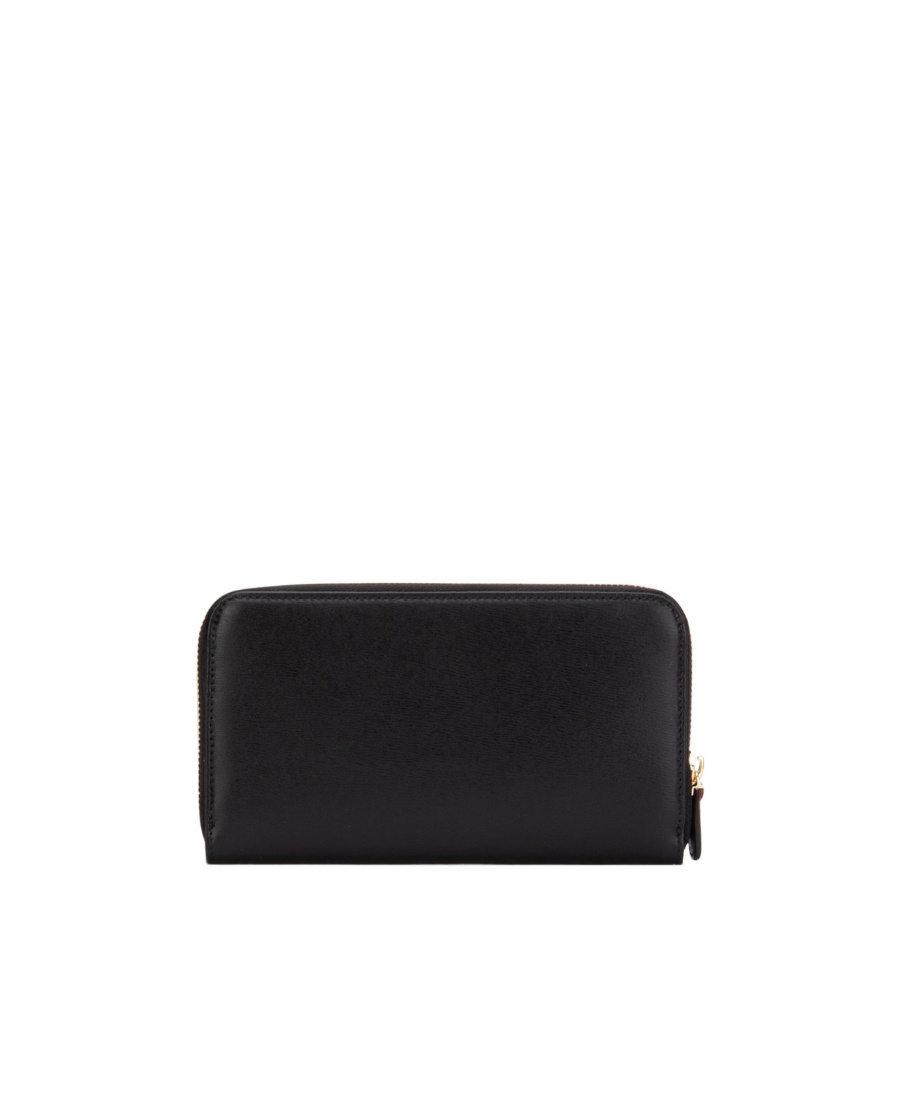 Ferragamo Gancio Continental Wallet In Black