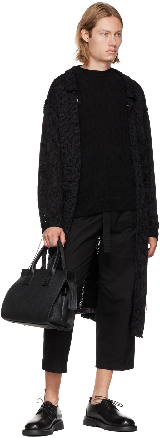 Marsèll Logo Stamp Tote Bag In Black