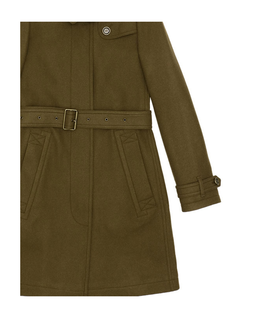 Burberry Medium And Long Single-breasted Overcoat In Brown