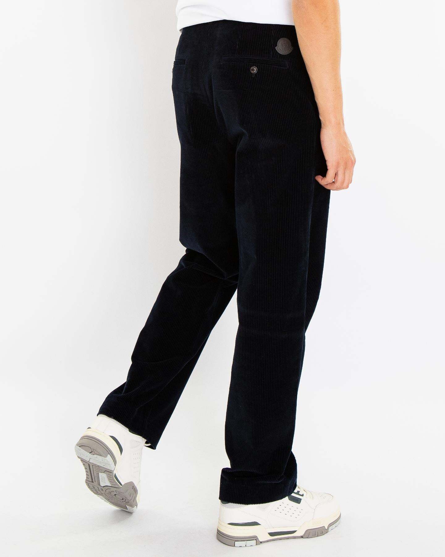Moncler Belt-loop Casual Pants In Blue