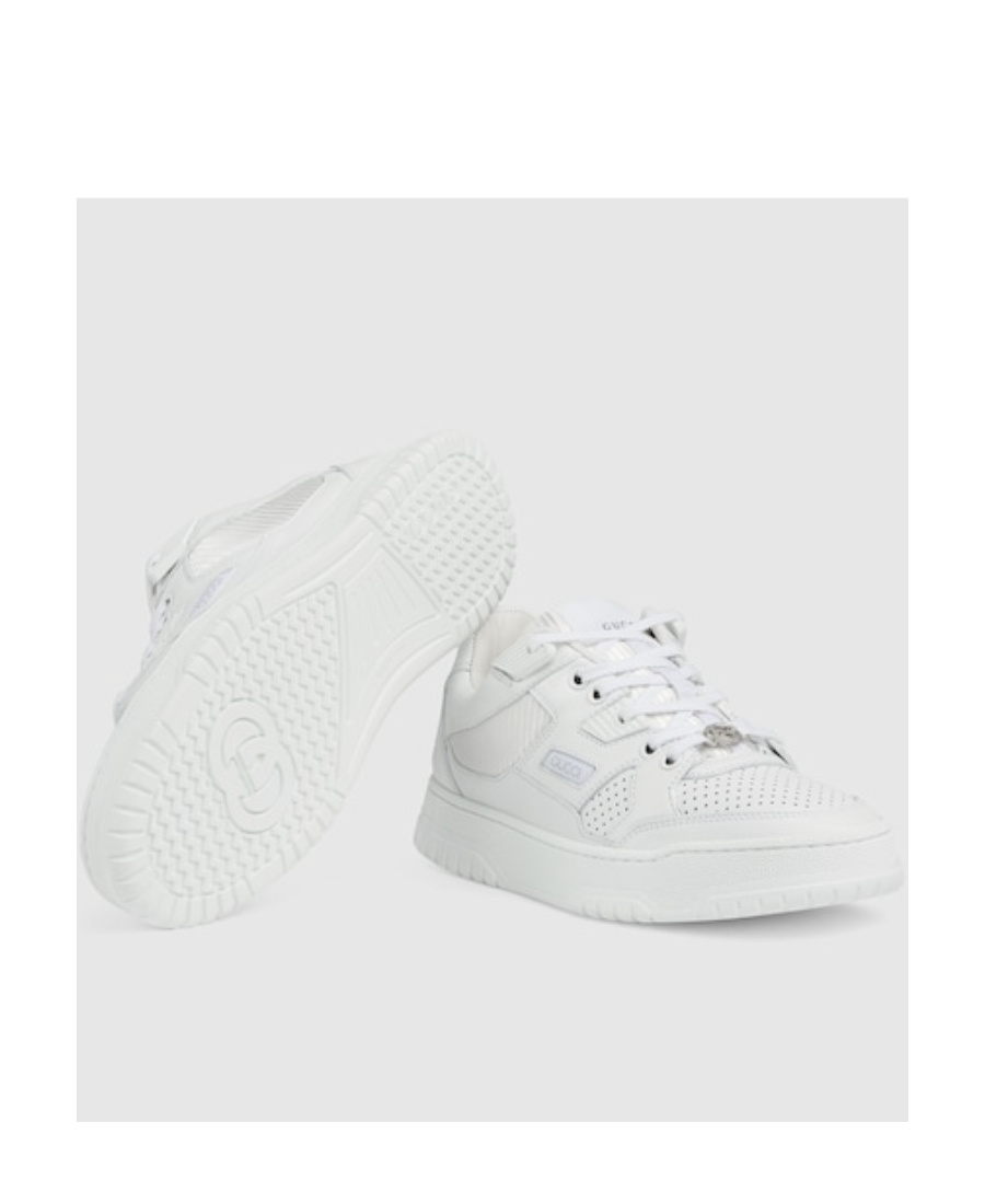 Gucci Interlocking G Panelled Sneakers In White