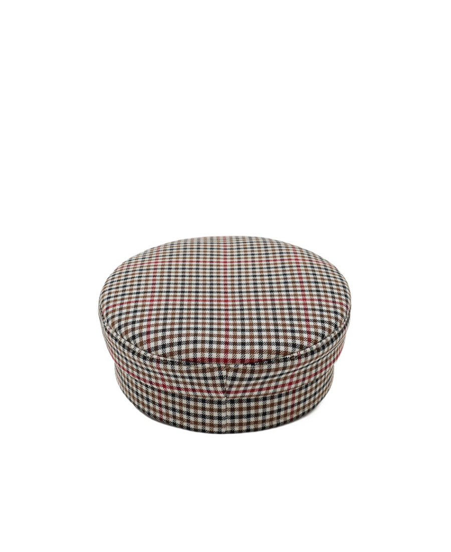 Ruslan Baginskiy Logo Checkered Hat In Gray