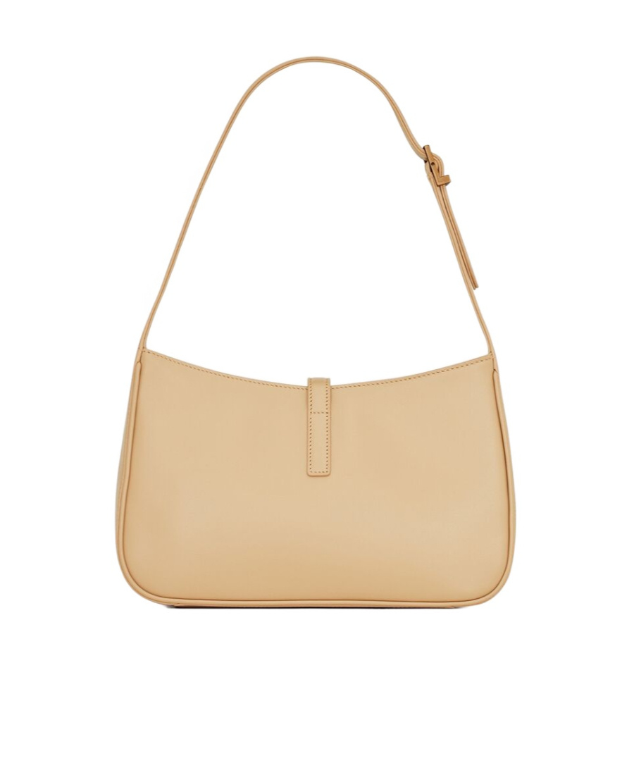 Saint Laurent Le 5 À 7 Hobo Bag In Smooth Leather In Nude