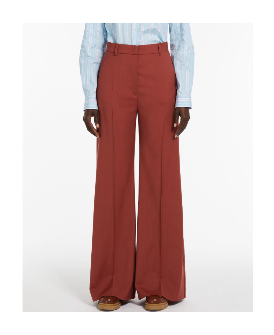 Weekend Max Mara "malizia Linen Nattè In Red