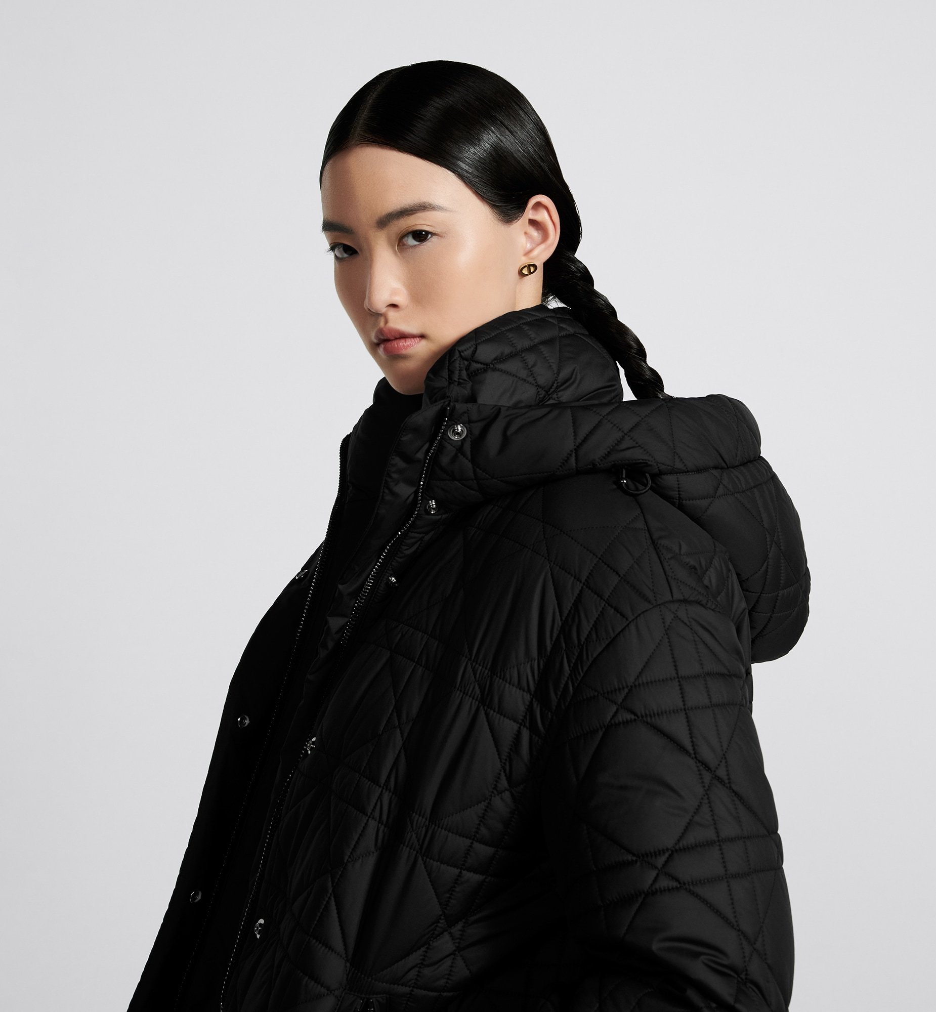 Dior Alps Hooded Cotton-padded Suit In Black