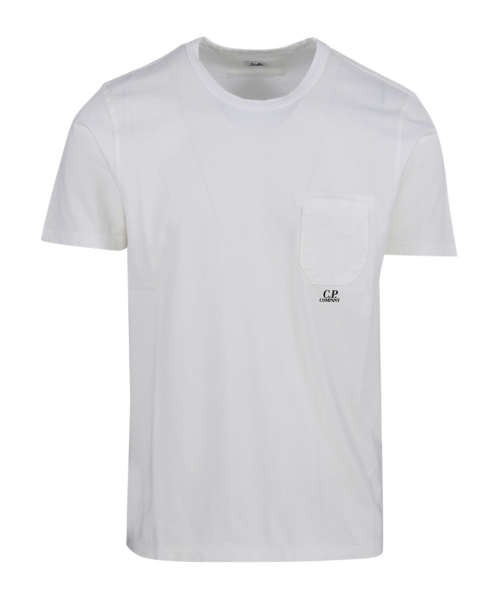 C.p. Company Logo-print T-shirt In White