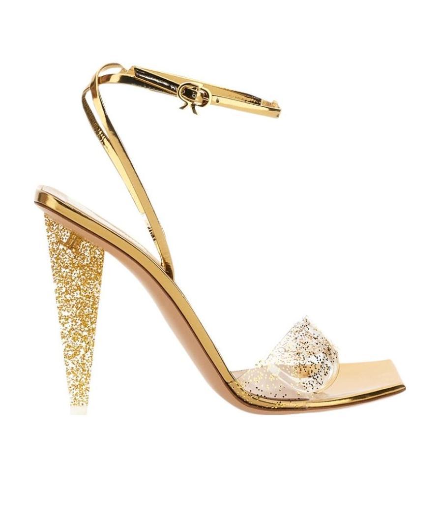 Gianvito Rossi 111mm Odyssey Glitter-embellished Pumps In Nude