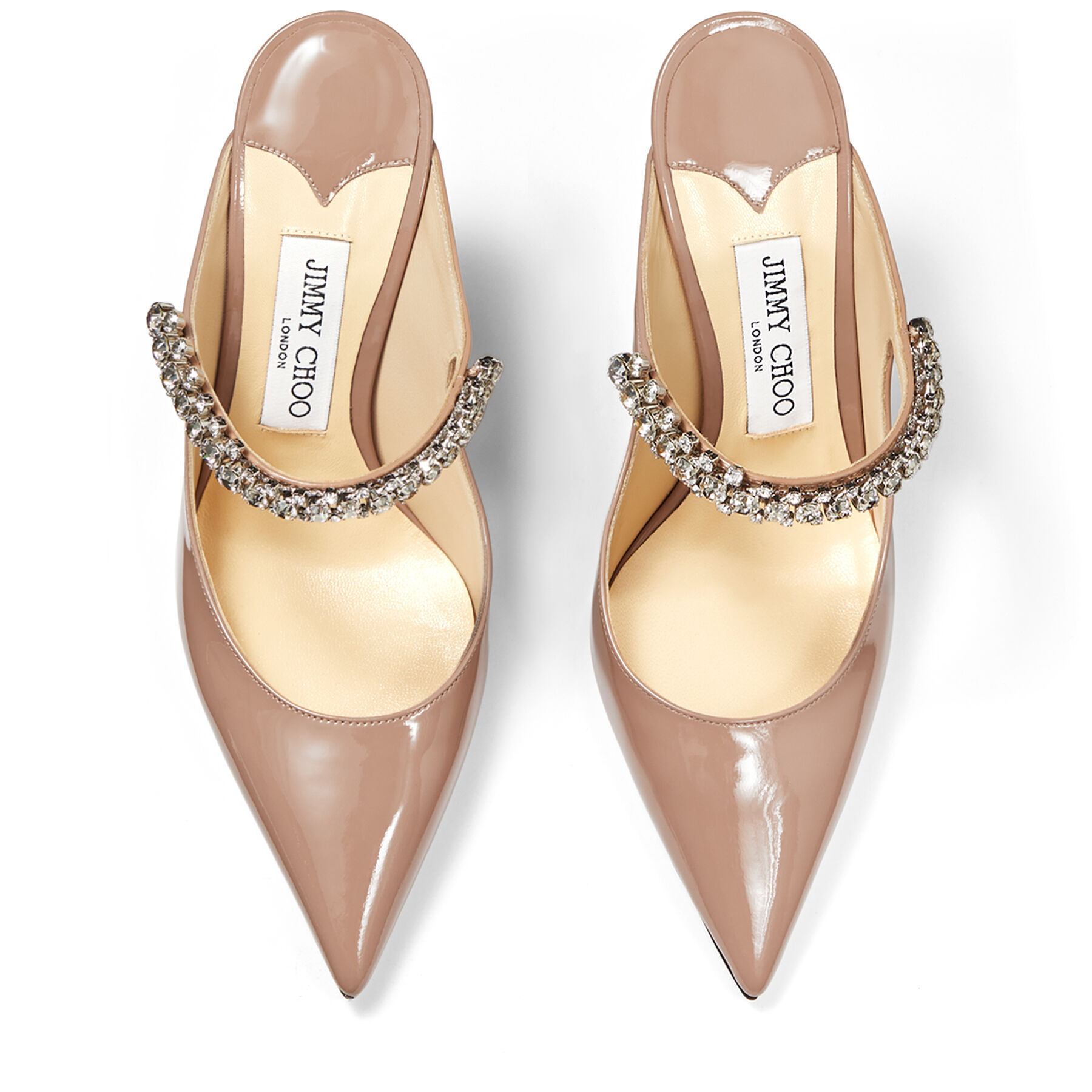 Jimmy Choo Bing 100 Mule Heel In Brown