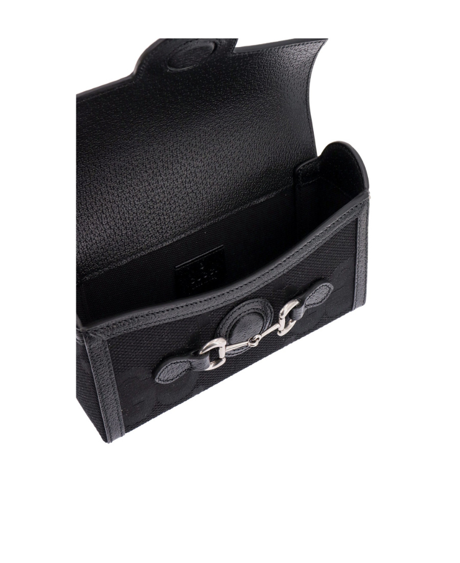 Gucci Jumbo Gg Canvas Belt Bag In Black