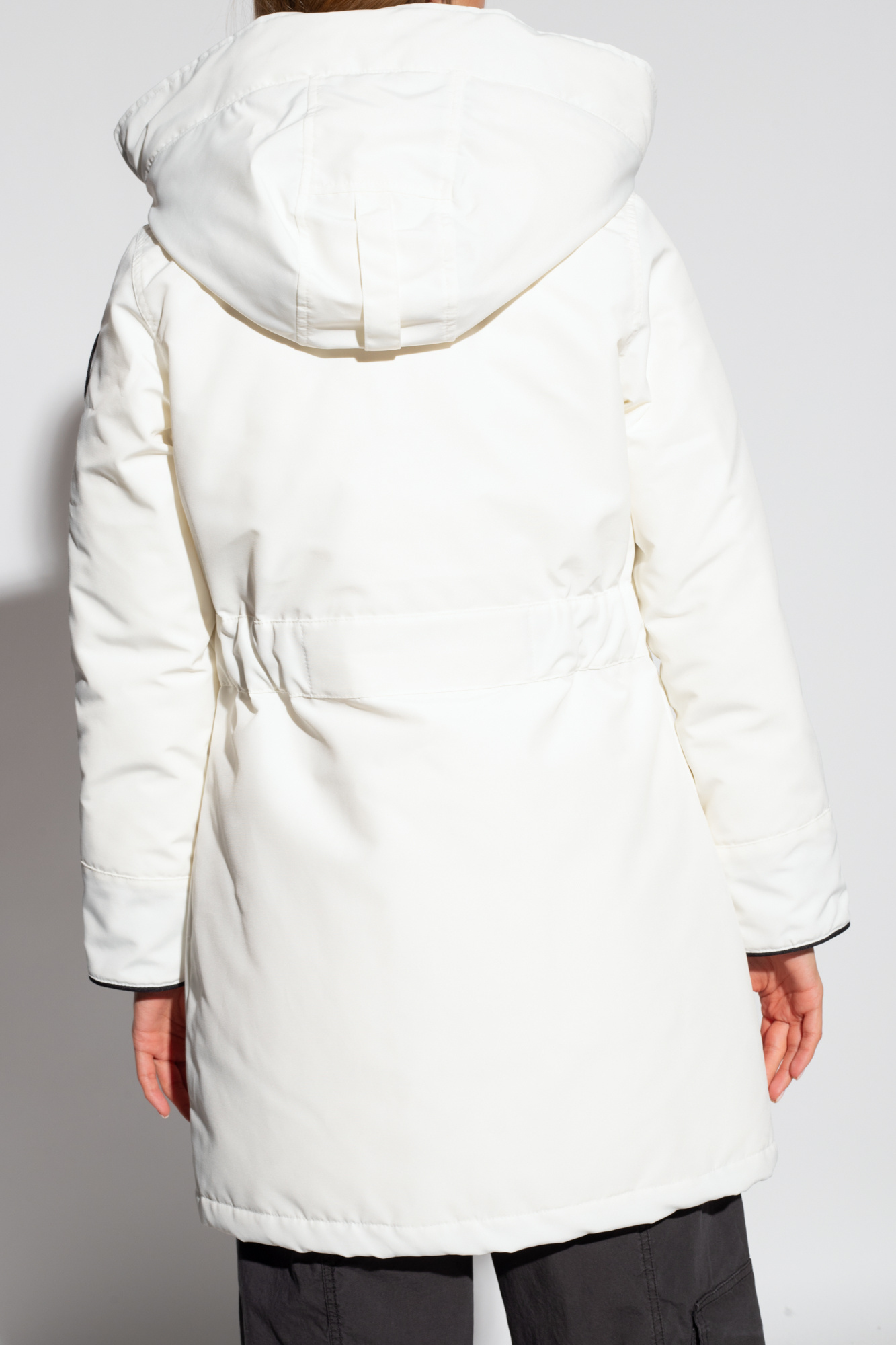 Canada Goose Trillium Logo-patch Coat In White