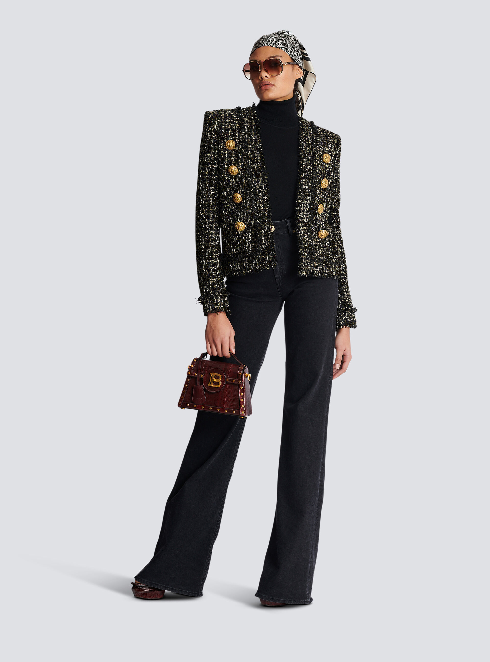BALMAIN LUREX TWEED JACKET