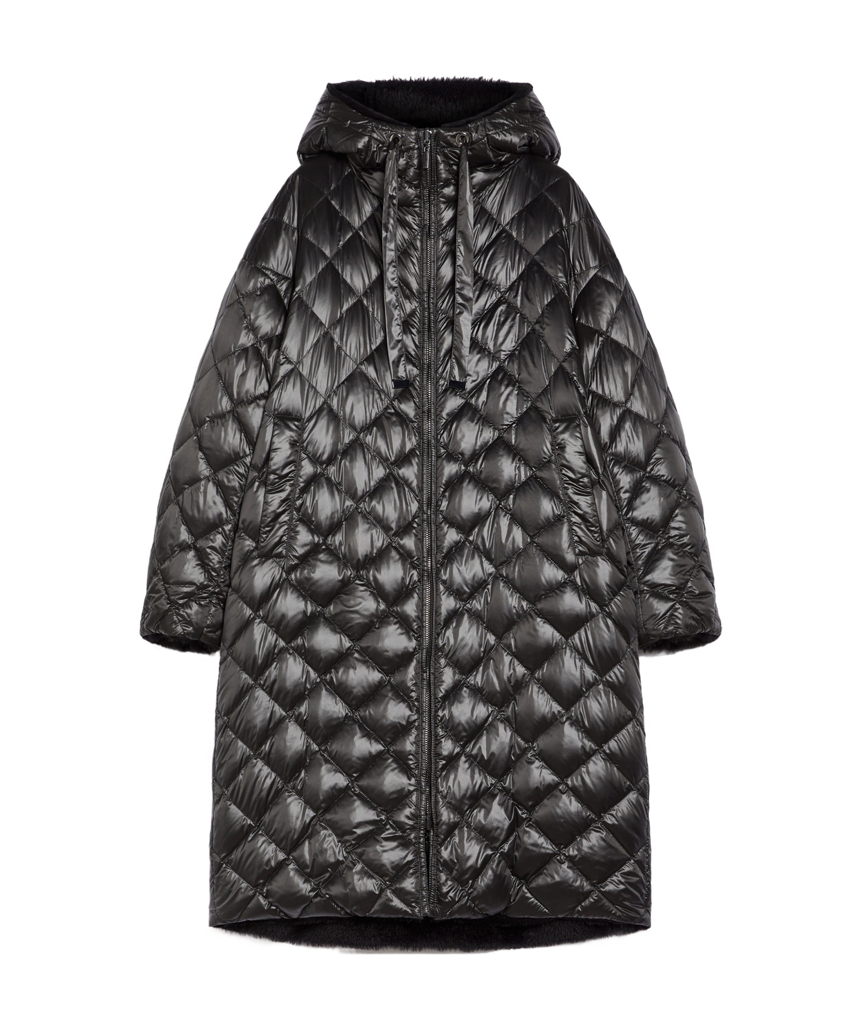 MAX MARA ALPACA WOOL AND WOOL DOUBLE-SIDED DOWN JACKET
