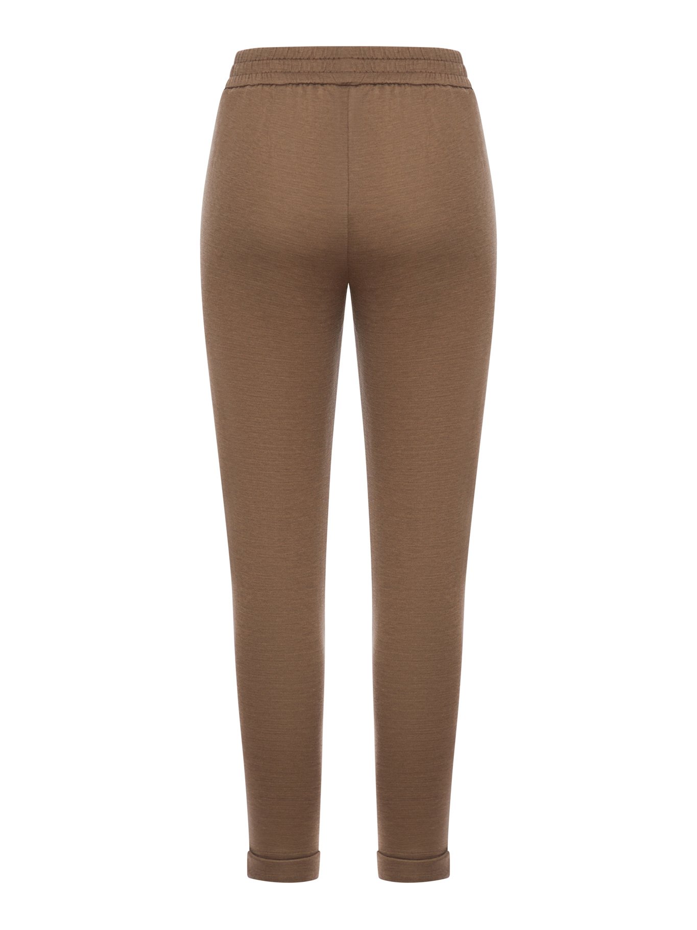 Brunello Cucinelli Drawstring-waist Tapered Trousers In Brown
