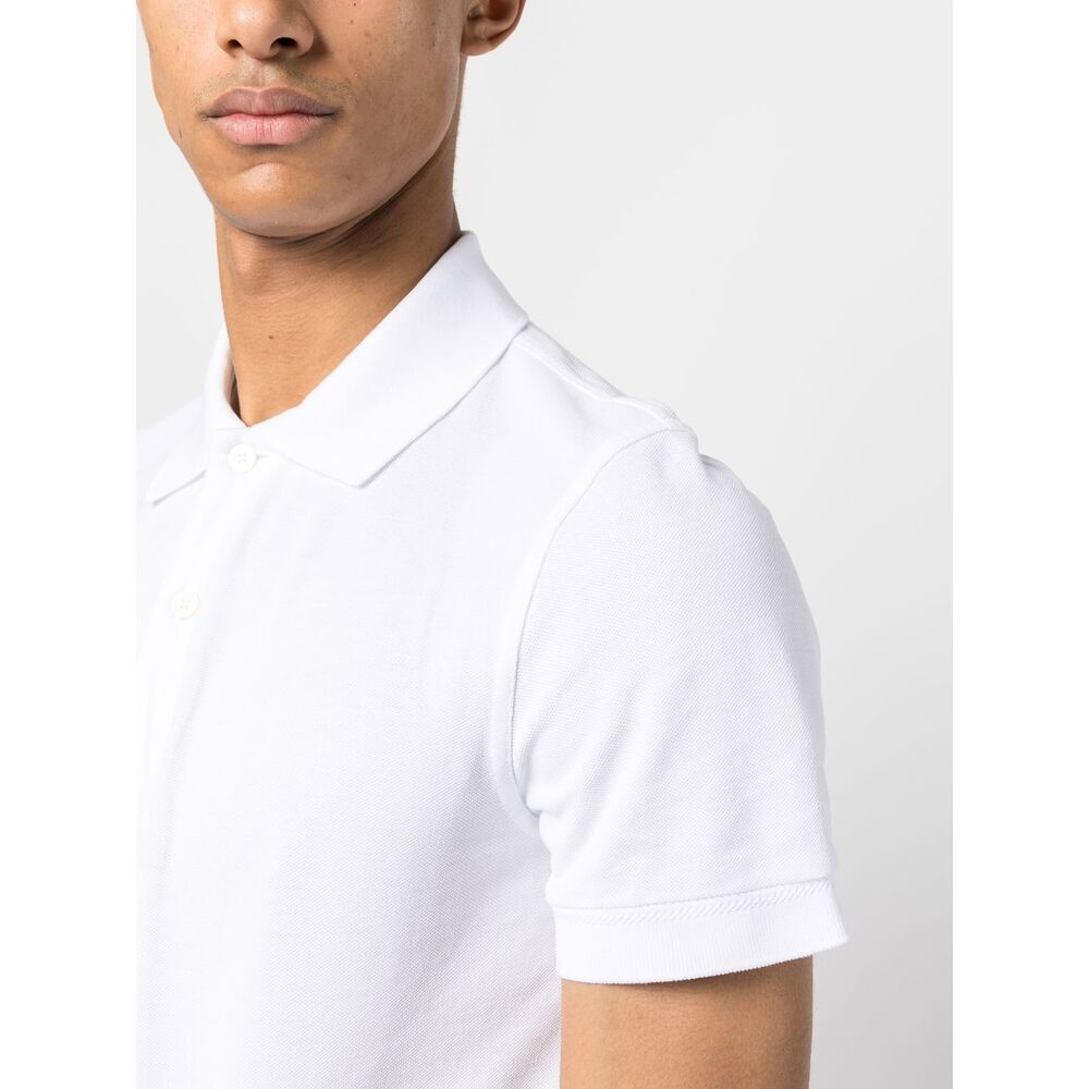 Shop Tom Ford Short-sleeved Polo Shirt In White