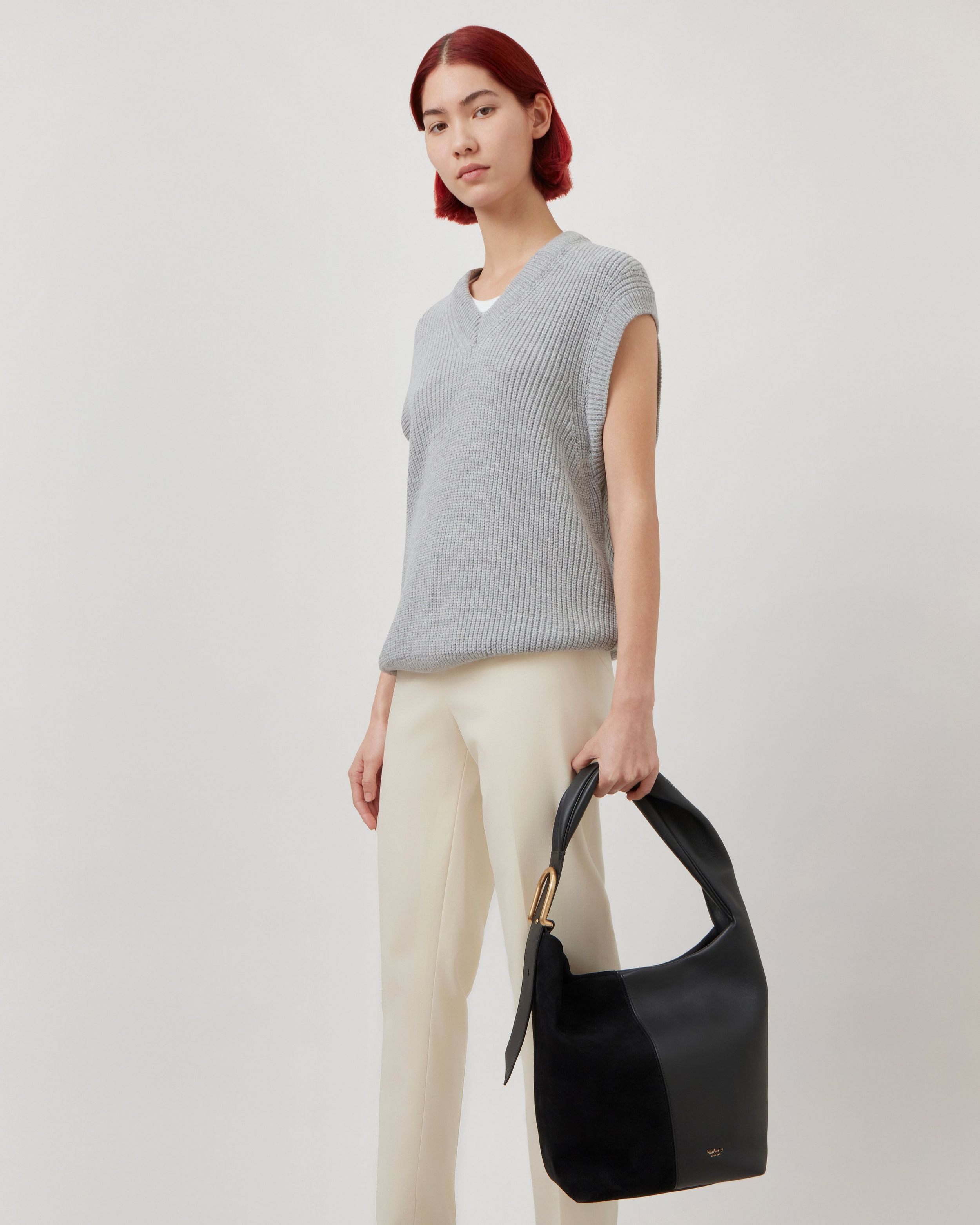 Mulberry Retwist Hobo Tote Bag In Black