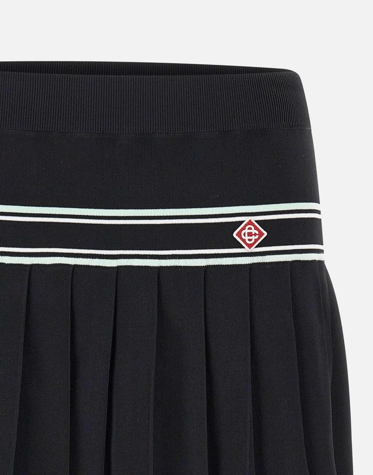 Casablanca Women Pleated Viscose Miniskirt In Black