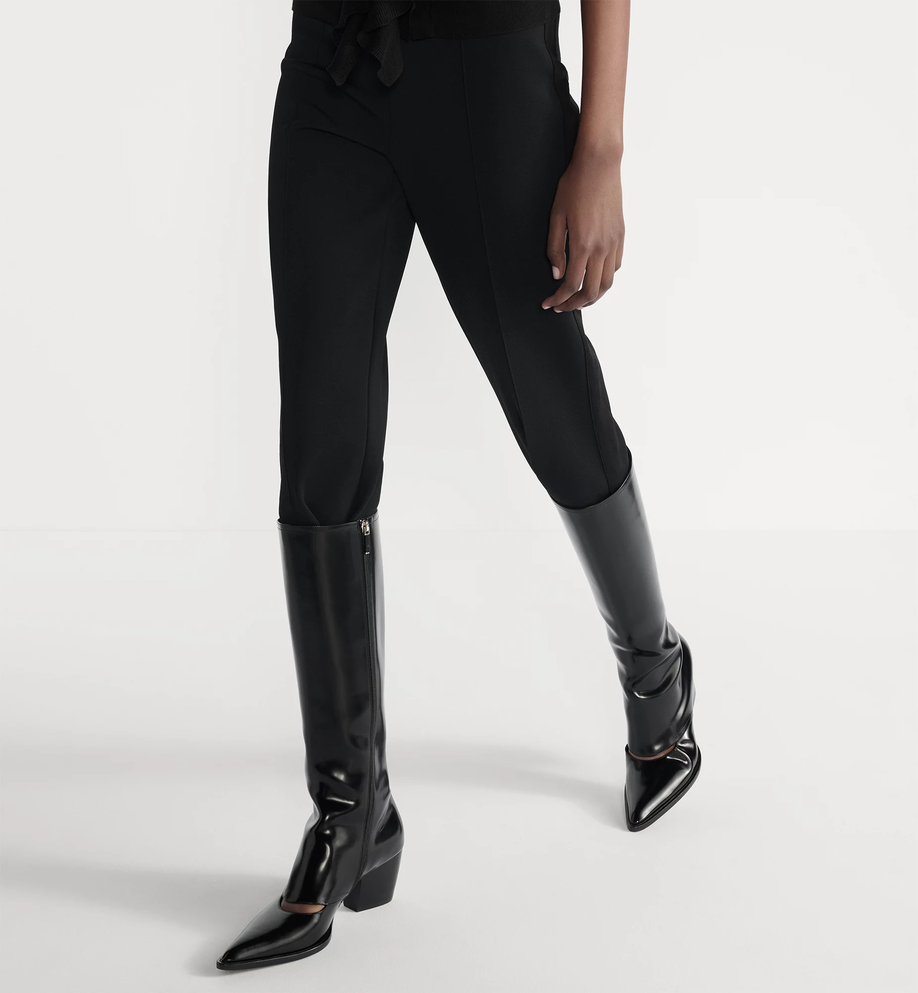 Dior Fitted Stirrup Pants In Black