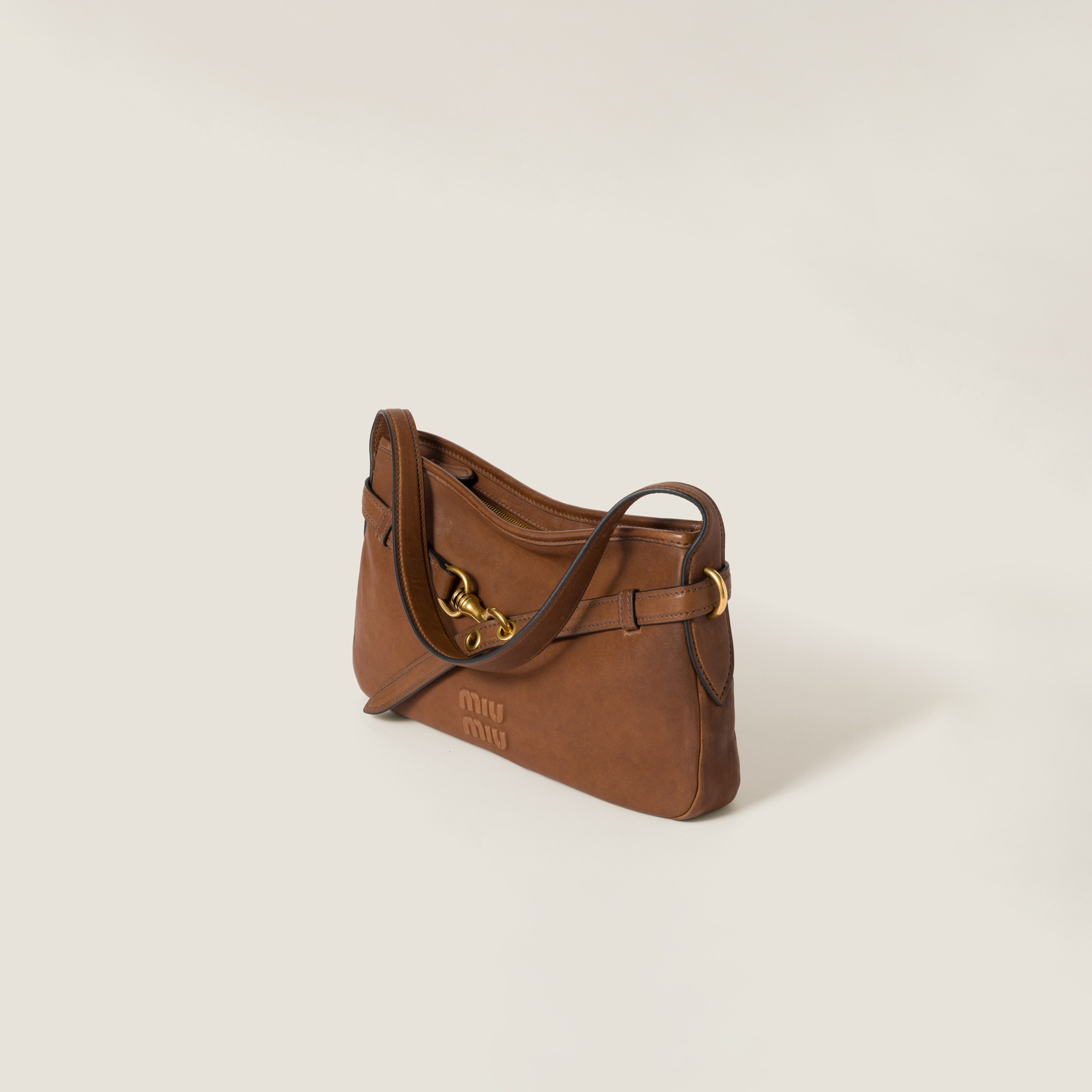Miu Miu Medium Aventure Nappa Leather Shoulder Bag