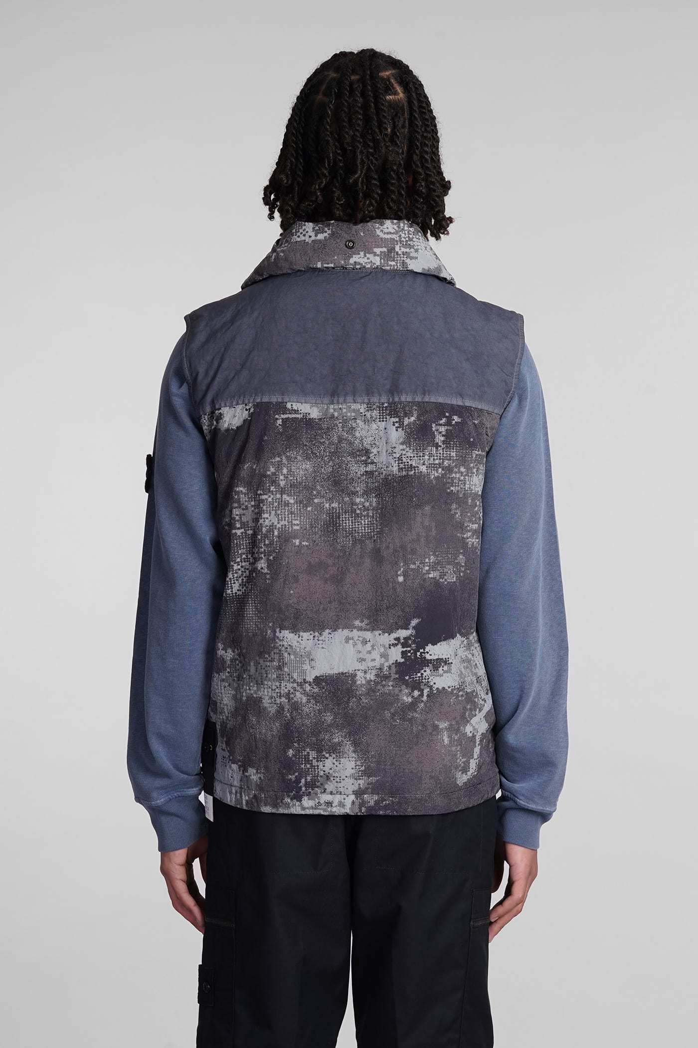 Stone Island Vest In Grey Polyamide In Gray