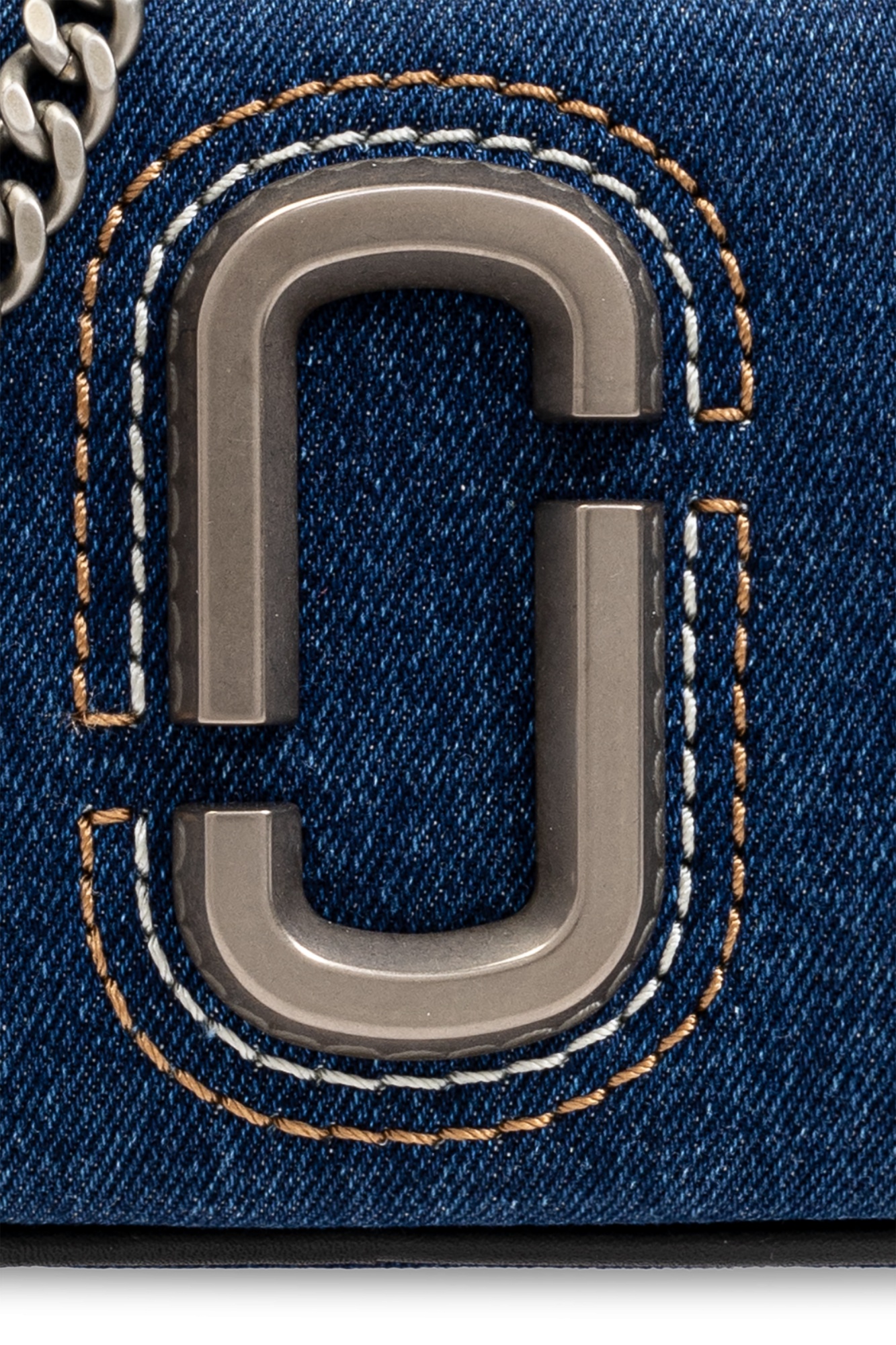 Marc Jacobs The Snapshot Denim Cross-body Bag In Blue