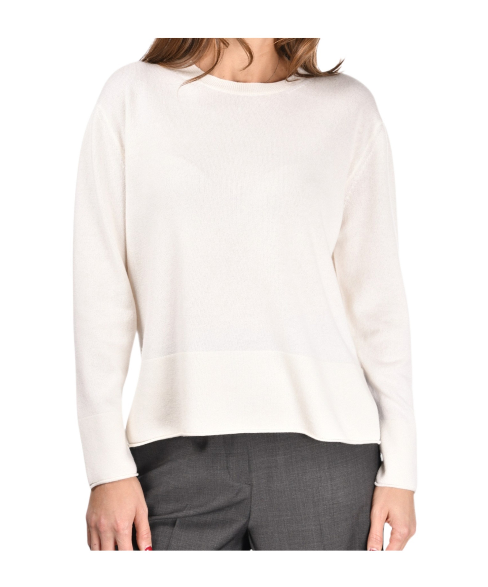 Gran Sasso Crew-neck Swea In White