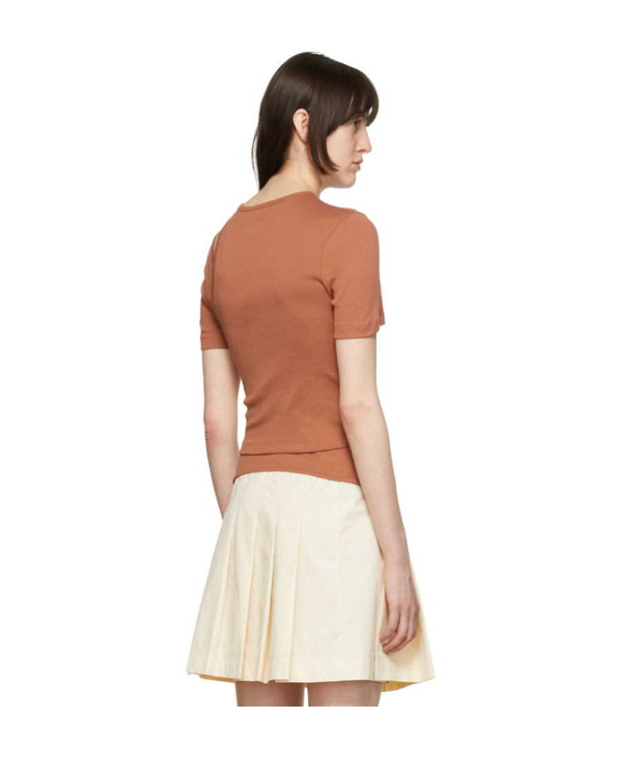 Helmut Lang Ssense Exclusive Brown T-shirt In Nude