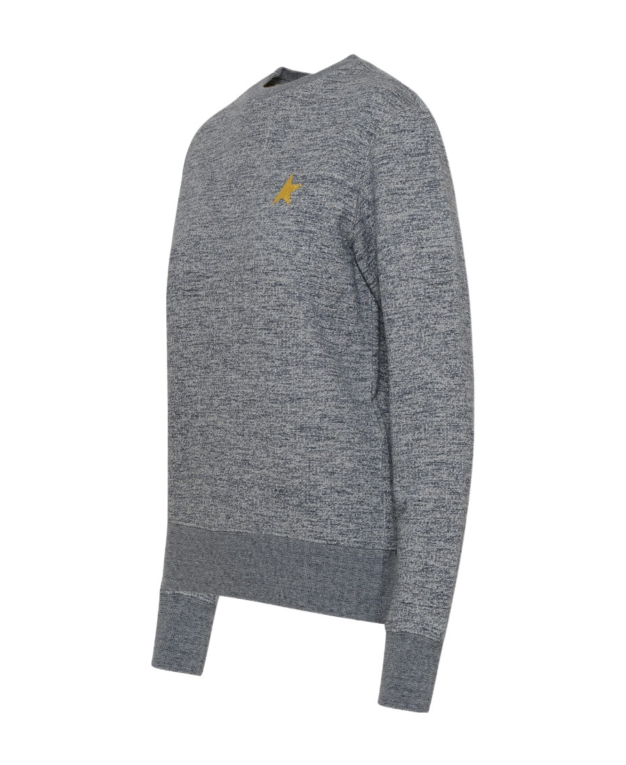 Shop Golden Goose Star-print Sweatshirt In Gray