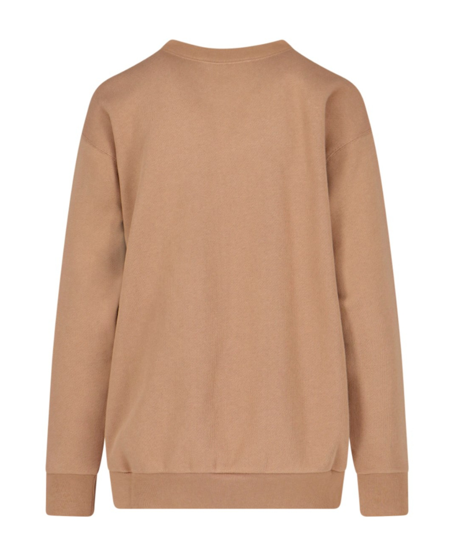 Gucci Heavy Felted Cotton Sweatshirt In Brown
