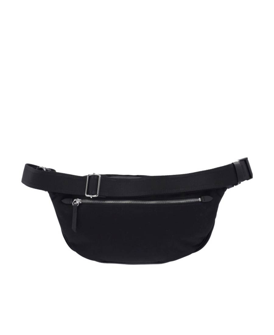 Maison Margiela Logo-appliqué Belt Bag In Black