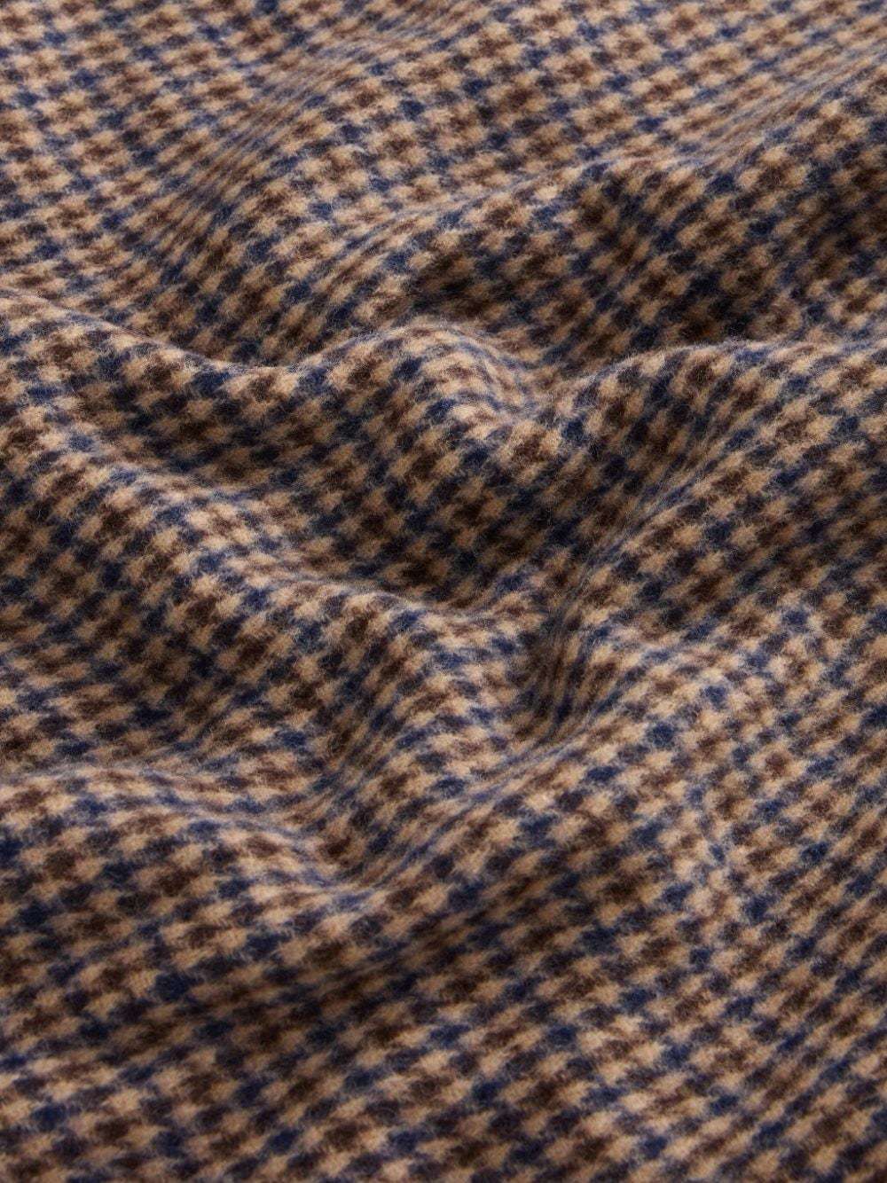 Woolrich Plaid Wool-blend Cape In Black