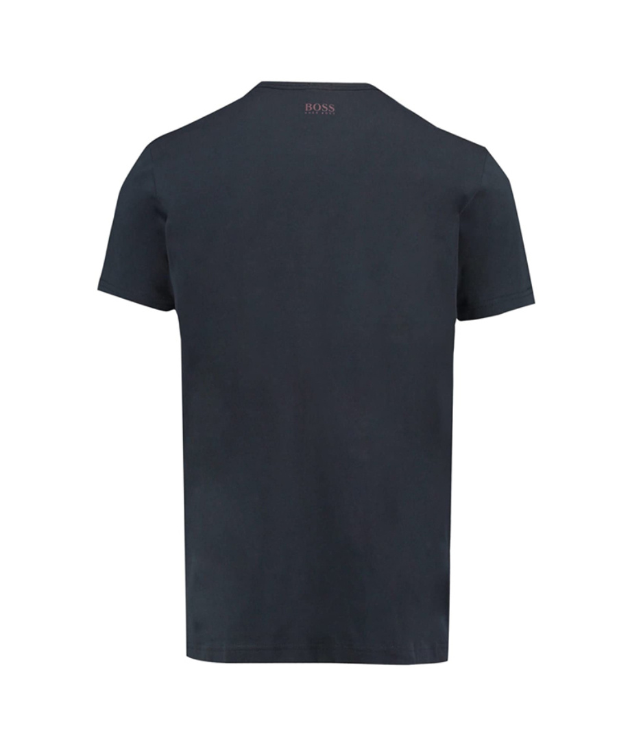 Hugo Boss Embroidered Logo T-shirt In Black