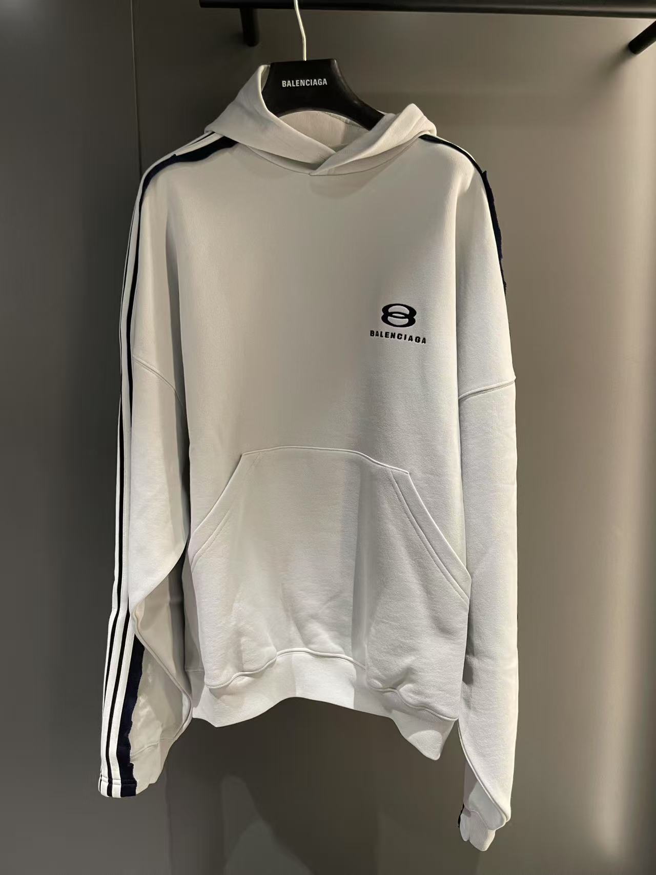 Balenciaga Long-sleeved Hooded Sweatshirt