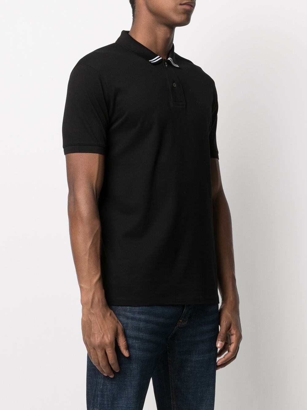 EMPORIO ARMANI LOGO-PRINT POLO SHIRT