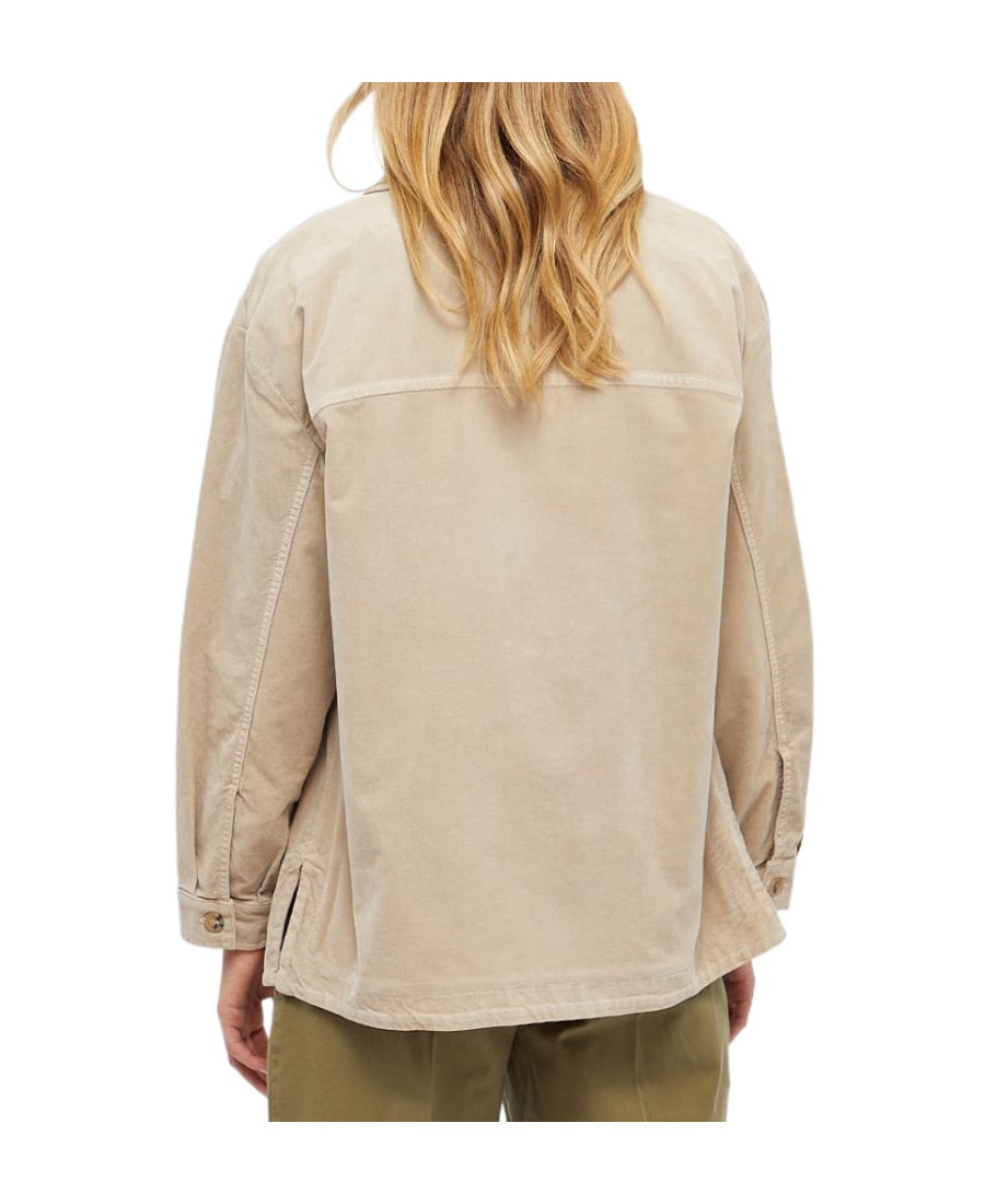 Kenzo K-tiger Patch Overshirt In Nude